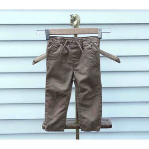 American Hawk Toddler Boys Khaki Drawstring Jogger Pants